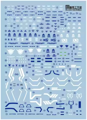 TOZ Decals for MG 00 XN Raiser Mobile Suit Model Water Sticker Hobby DIY Accessories