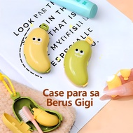 KS 2 in 1 Banana Toothbrush Cover Portable Travel Dustproof Case Cute Toothbrush Toothpaste Storage