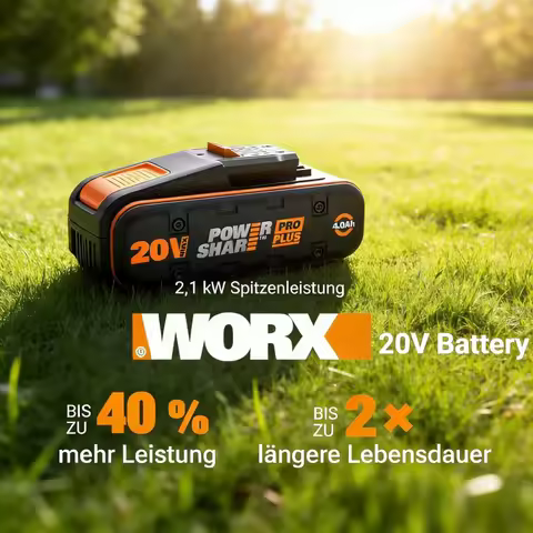 WORX Original 20V 6.0AH 8.0AH PowerShare Pro Lithium-ion battery, replacement battery for WORX 20V C