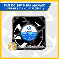 Fan DC 24 VOLT 6 cm THICK Cooling Fan MAXIMO 24V DC 60X60X25mm
