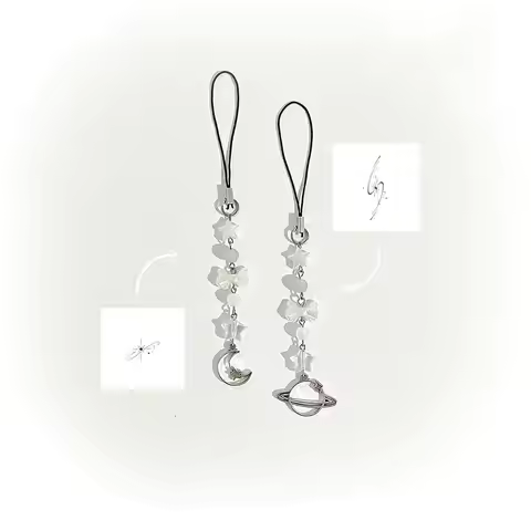 1PCS Dango phone charm Bow Coquette Keychain