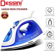 Dessini 1600W Steam Iron Seterika Wap | Ceramic Soleplate | Fast Heat 15s | Safety Protection | Iron