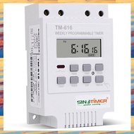 (GRSU) TM616W-2 30A 220V Electronic Weekly Programmable Digital Time Switch Relay Timer Control Time