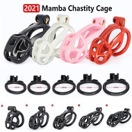 2021 Mamba Cock Cage Male Chastity Device Kit Penis Ring Cover Cock Ring Cobra Cock Cages Lock Stand