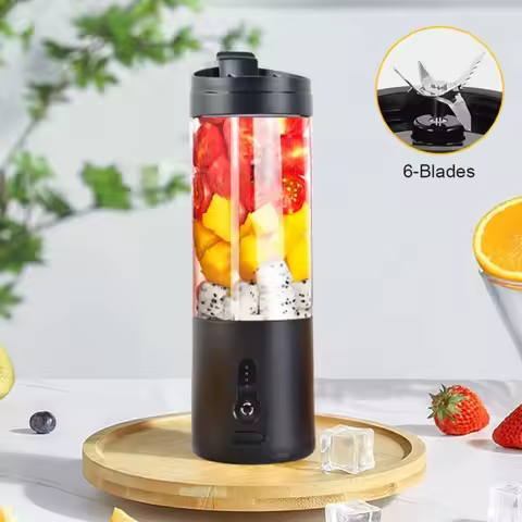 Mini Portable Blender Electric Fruit Juicer Smoothie Orange Fresh Juice Blender Multifunction Rechar