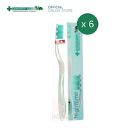 (แพ็ค 6) Dentiste Night time Toothbrush - แปรงสีฟันสำหรับแปรงก่อนนอน กำจัดคราบพลัค ทำความสะอาดลิ้น เดนทิสเต้