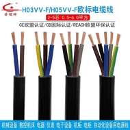 Standard CE Certification H03VV-F Sheathed H05VV-F 2 3 4 5 Core Signal Control Power Cable