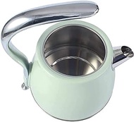 Electric Tea Kettle 304 Stainless Steel Electric Kettles 1.5 L Portable Vintage Travel Water Boiler Coffee Pot f AST Heating Kettle for Green Tea Red Tea Coffee (Color : Green),practical hopeful