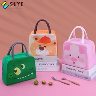 SUYO Cartoon Lunch Bag, Portable Thermal Bag Insulated Lunch Box Bags,  Non-woven Fabric Lunch Box Accessories Tote Food Small Cooler Bag