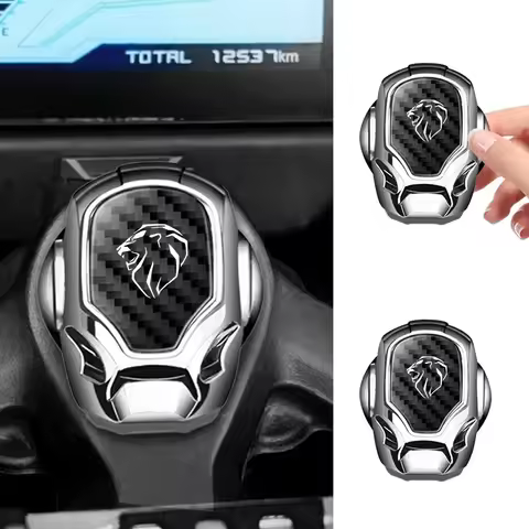 Car Engine Start Stop Decorative Button Cover For Peugeot 408 4008 308 3008 Rifter 5008 508 2008 208
