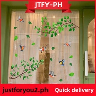 【JTFY】Modern Minimalist PVC Window Decal Static Cling Sticker for Kitchen Bathroom