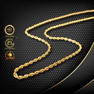 GOLD MAKERS Rantai Leher Pintal Kosong Bajet Emas 916/ Rope Chain Budget 916 Gold