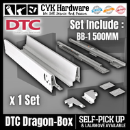 DTC 500MM Dragon Box ( White ) Drawer Box System With Silent Slide