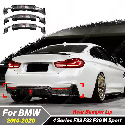 For BMW F32 F33 F36 M Sport 420i 428i 435i 440i 2014 2015 2016 2017 2018 2019 2020 Car Rear Bumper D
