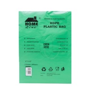 Homeline HDPE Plastic Bag Green 8"x12"