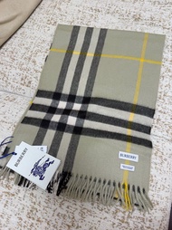 男女通用Burberry cashmere Check pattern classic scarf 羊絨頸巾圍巾 情侶 情人節禮物 Loewe chanel celine LV hermes