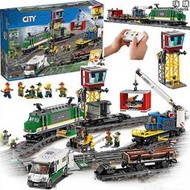 城市CITY系列60198電動遙控貨運火車男女孩拼搭樂高益智積木玩具