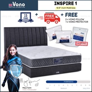 VONO Inspire 1 Mattress [FREE Pillow 2pcs] Ergobed Collection Spring Bed Super Single Queen King Til