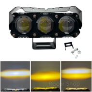 MATA WAREHOUSE SALE LED Laser Shooting Light D2 D3 transformer 3 eyes SQL 3 eyes white yellow lens