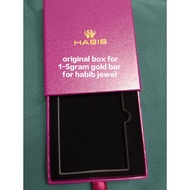 ORIGINAL HABIB 0.25 - 5 GRAM GOLD BAR BOX (10CM X8CM)