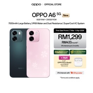 [NEW] OPPO A6 5G Smartphone | 8GB + 256GB/512GB | 7000mAh | IP69 Water and Dust Resistance | SuperCo