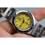 Second-Hand Japanese Vintage Watch Seiko Lukia Perpetual Calendar 4F32 0130 Yellow Dial Women's Quar
