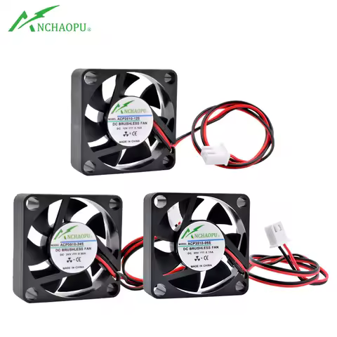 ACP3510 3.5cm 35mm fan 35x35x10mm DC5V 12V 24V 2 wires 2pin for cooling fan of micro device router p