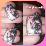 Amazonite pink stone pendant natural