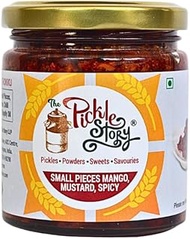 The Pickle Story - Authentic Homemade Small Size Mango Pieces Pickle with Mustard Paste (Chinna Mukk