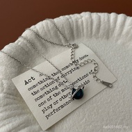 Clavicle Necklace All-Match S925 High-End Planet Light Luxury Temperament Niche Fashion Asteroid Sim