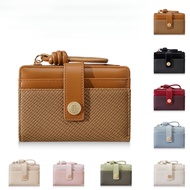 New Product PU Wallet Women's short wallet Short zipper2Folding buckle wallet and bill holder Card h