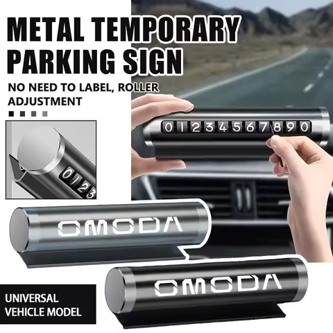 For Chery Omoda 1PCS Metal Car Temporary Parking Card Phone Number Card Accessories 5 C5 fx 7 8 Pro