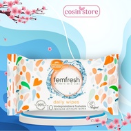Khăn ướt vệ sinh vùng kín Femfresh Intimate Skincare Daily Wipes 10 tờ cao cấp hàng ngày của Anh Quố