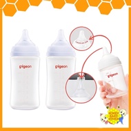 Original Pigeon Wide Neck Softouch BPA Free PP Twin Pack Nursing Baby Milk Bottle 160ml / 240ml (5oz