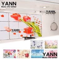 YANN1 Wallpaper Kitchen Flame Retardant Wall Decorative Oil Proof Sticker