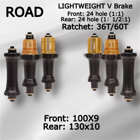 11S Road V Brake Ultra-Light Straight Pull Hub Bicycle 4H/24H (1:1/2:1) HG/XDR Ratchet Seat 100x9 13