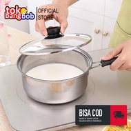 20 cm Stainless Milk Pot / 20 cm Glass Lid Stainless Pot