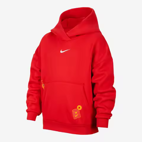Nike Official Genuine Sportswear Club Big Kids Fleece Hoodie HV8956-657