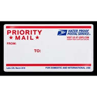 US Priority Mail Eggshell Stickers 10pcs. Pack