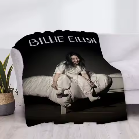 American Pop Singer Blanket Luxury billi Cover Fluffy Soft Blankets & Throws Plaid Throw Sofa Microf