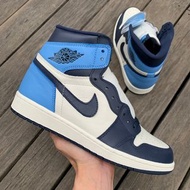 aj1白蘭腳趾 Air Jordan AJ1 UNC新北卡 白藍 黑藍腳趾 校園藍 閃電高幫籃球鞋555088-140 尺碼：40.5-46