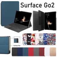 For Surface go 3 2 case 2021 stand flip cover with surface pen pencil holder slot design 2020 new casing