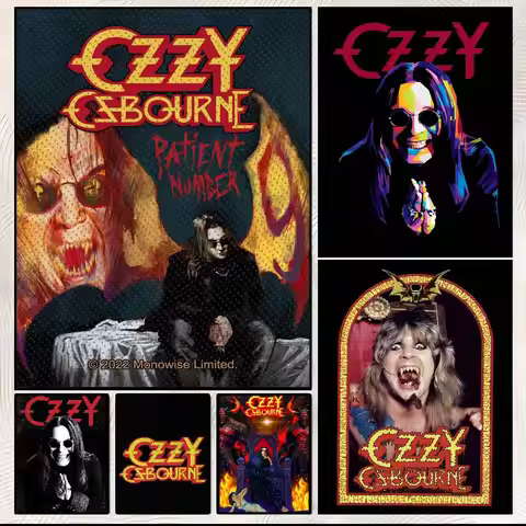 Vintage Rock Ozzy Osbourne Band Poster Art With Prints Home bedroom living room decoration gift