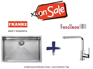 Franke Undermount Kitchen Sink + Reginox Loire Tap
