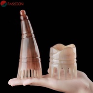 PASSION Wide Tooth Scalp Massager Brush, Meridian Scrapping Shampoo Comb Ox Horn Massage Comb, Anti-static Relaxation Therapy Stimulation Reflexology Buffalo Horn Meridian Comb