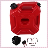 (QBEP) Lockable 5L Fuel Tanks Plastic Car Mount Motorcycle Jerrycan Gas Can Gasoline Oil Container F