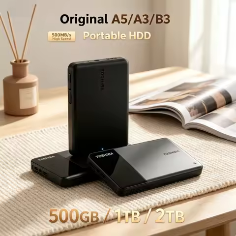 [Brand+] Multi Model A5 A3 T0 External Hard Disk Portable HDD 1TB 2TB Data Storage For Laptop Mac De