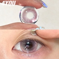 4YOU Lens 1 Pair/2Pcs Cosplay Big Eyes Contact Lens Pink Colored Lens Natural Soft Graded Lenses Yea