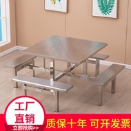 Conjoined Table 6 Restaurant Staff Dining Table Chair Factory School Canteen Position Group Restaura