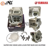 SUPER CNC HEAD (LEO) LC135 PNP W125 (4V) 24/27MM
